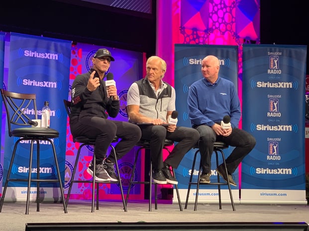 Coach Joey D, Greg Norman and John Katrek
