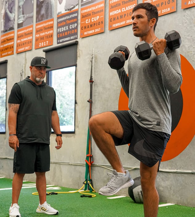 Kolby Lucas indoor golf training