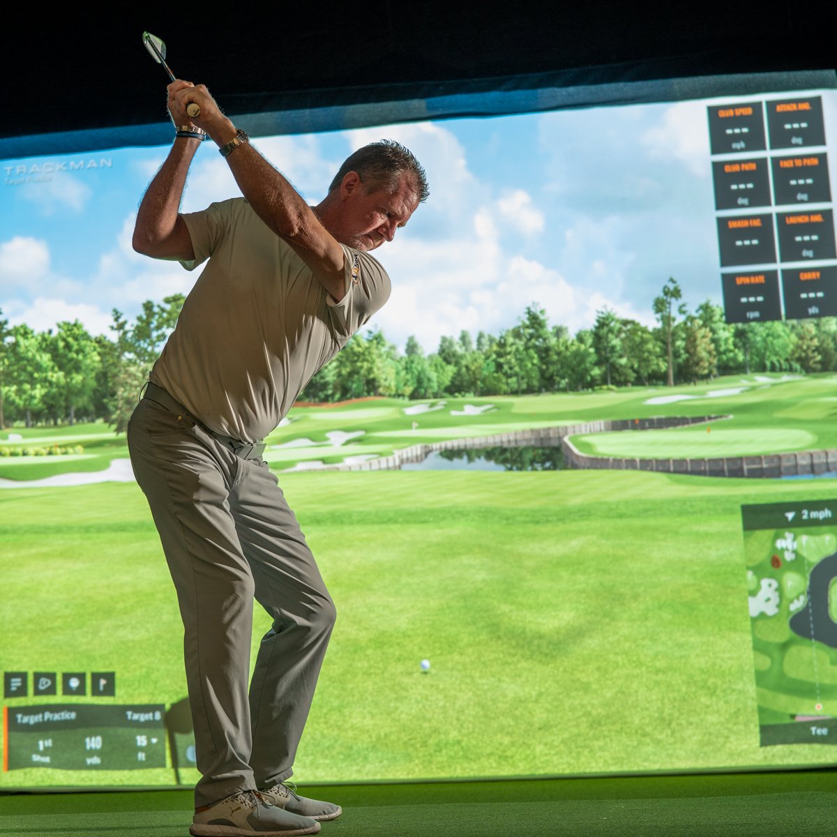 golf simulation training program